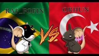 transformice RAFFOFINBR VS ORHUNTR  X3 TEAM [upl. by Annawek13]