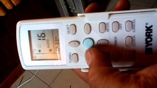 Air cond remote setting [upl. by Orimisac]