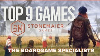 The Boardgame Specialists Episode 95 Top 9 Stonemaier Games [upl. by Coe]