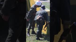 WW DDay Reenactment German Medic Highlights American Soldiers In Conneaut Ohio [upl. by Lorilyn]