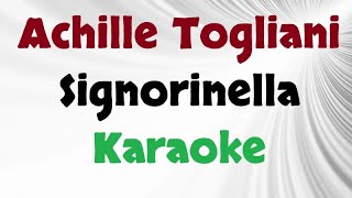 Achille Togliani  Signorinella Karaoke [upl. by Nivlag]