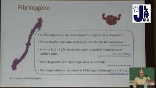 JLARMU2024 Nouveauté sur la transfusion de facteurs de coagulation [upl. by Yelsew]