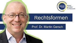 Rechtsformen  Prof Dr Martin Gersch [upl. by Parish]