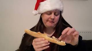 greggs festive bake amp Christmas Lunch baguette review 2023 remembering 11th November SIOBHANs LIFE [upl. by Ardnad557]