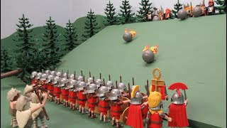 Romains VS Germains  la bataille de Teutoburg  Stop motion Playmobil [upl. by Acinnad]