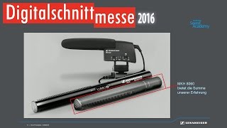 Sennheiser MKH 8060  das optimale Richtmikrofon Digitalschnittmesse 2016 [upl. by Rajiv]