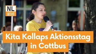 Cottbus  Kita Kollaps Aktionsstag in Brandenburg Redebeitrag vom KitaElternbeirat Cottbus [upl. by Chiles]