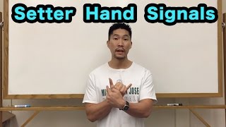 Front Row Setter Hand Signals PART 12  Volleyball Tutorial [upl. by Taveda]