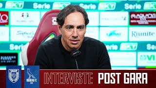 INTERVISTE POST GARA AC REGGIANA vs MODENA FC [upl. by Christine]