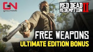 Red Dead Redemption 2 Online  Free Weapons Ultimate Edition Bonus  Showcase [upl. by Orvil69]