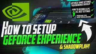 🔧 How To Properly Setup amp Optimize Geforce Experience Best Recording settings FPS Overlays📈💹 [upl. by Dyche974]