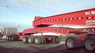 VERY Long Tractor Trailer  74 Wheeler [upl. by Ambrose]