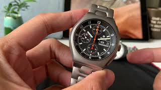 停產了的lemania 5100 機芯Tutima Military Chronograph [upl. by Cia]