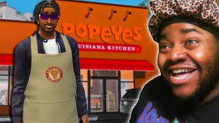 Can I get RICH Owning a POPEYES in The Sims 4 [upl. by Dalston473]