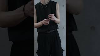 BTMK NO SLEEVE washed 202T02 fashion ootd streetwear [upl. by Akimihs5]