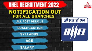 BHEL Recruitment 2022  BHEL Recruitment 2022 For Engineers Freshers  Complete Information [upl. by Nivag]