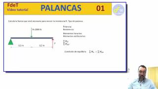 PALANCAS PROBLEMA RESUELTO 1 [upl. by Hadrian]