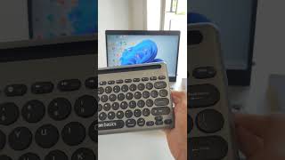 Amazonbasics bluetooth keyboard and mouse connecting with laptop and computer tutorial in English [upl. by Oloap]