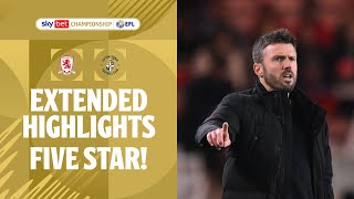 FIVE STAR BORO  Middlesbrough v Luton Town extended highlights [upl. by Duyne]