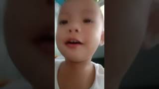 My one year old baby brother singing Johnny Johnny 🤣 [upl. by Leschen]