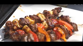 How to Cook Delicious Steak Kebabs on the Grill [upl. by Edmonda460]