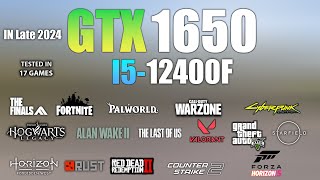 GTX 1650  i5 12400F  Test in 17 Games  GTX 1650 GAMING [upl. by Kcaj698]