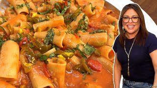 How to Make Rigatoni with 3 Pepper Sauce  Rachael Ray [upl. by Akeenahs]