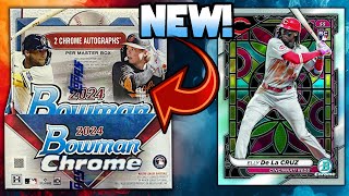 NEW 2024 BOWMAN CHROME HOBBY BOX BASEBALL CARDS [upl. by Monroy]