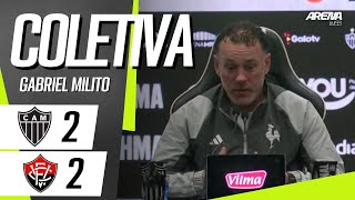 COLETIVA GABRIEL MILITO  AO VIVO  AtléticoMG x Vitória  Brasileirão 2024 [upl. by Bertelli]