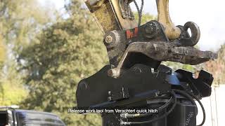 Verachtert and OilQuick Quick Hitch System [upl. by Ecirum]