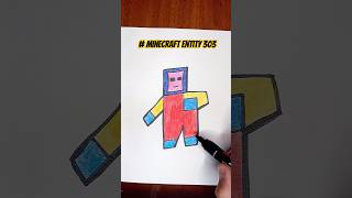 How to draw minecraft entity 303  drawing minecraft easy drawing art howidraw 120fpseasydrawi [upl. by Yllime]