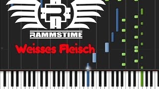 Rammstein  Weisses Fleisch ♫ Instrumental  Synthesia [upl. by Cory941]