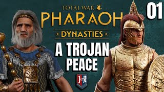 A TROJAN PEACE  PRIAM OF TROY amp ACHILLES COOP  Total War PHARAOH  DYNASTIES 01 [upl. by Jenei]