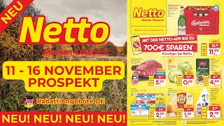 NETTO MARKEN DİSCOUNT Prospekte der Woche  Rabatt Angebote DE  11 November  16 November Prospekt [upl. by Lynelle]