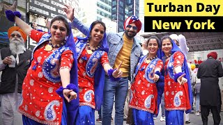 Turban Day  New York  Turban day celebration 2023  Sikh Turban Day at Times square  NYC [upl. by Hesoj]