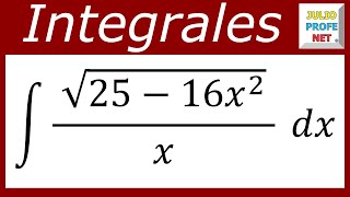 INTEGRACIÓN POR SUSTITUCIÓN TRIGONOMÉTRICA  Ejercicio 3 [upl. by Faden]