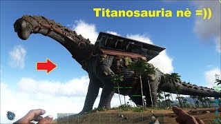 ARK Survival Evolved Online 8  Cưỡi Khủng long đá Titanosaur đi khám phá hang động [upl. by Ortrud976]