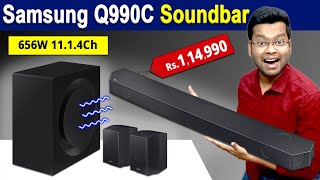 Samsung Soundbar Q990C Unboxing Setup and Review in Hindi  Samsung Soundbar Q990C Indian Unit [upl. by Yllatan]