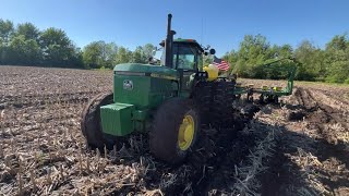 John Deere 4650 Stuck in Mud  Gotta Plant Corn to Get Corn [upl. by Emilia]