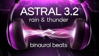 Astral Journey with Binaural Beats – Based on Tom Campbells Theory  Rain and Thunder [upl. by Tj]