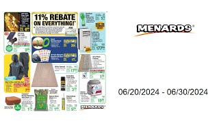 Menards Weekly Ad US  06202024  06302024 [upl. by Ellehcyar860]