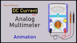 how to check DC current with analog multimeter  how to measure DC current with analog multimeter [upl. by Graeme]