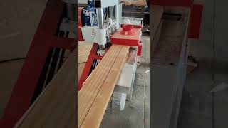 wood multiple blades rip saw machine [upl. by Nodyarb]