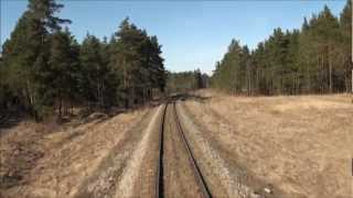 Cabview SU45161 D10011 Hańcza Augustów  Suwałki  Šeštokai Rail Baltica [upl. by Acsicnarf]