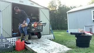 Garden Work for the Fall food lawncare tiny cabin [upl. by Nnomae]