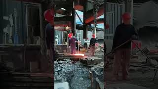 Forge Round Steel Billet Into Any Shape hammer [upl. by Dorian]