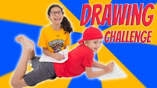 Back to Back Drawing Game for Kids  Drawing On My Back [upl. by Ahtaela]