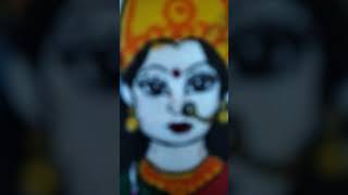 Mata Rani Ji ki drawingsortsshortvideo [upl. by Ordnassela]