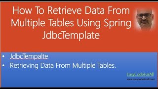 Retrieve data joining multiple tables using Spring JdbcTemplate JdbcTemplate and ResultSetExtractor [upl. by Battat650]