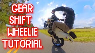 How to do a Wheelie on the DRZ400SM [upl. by Nimzay]